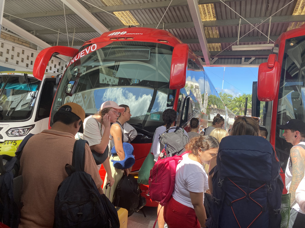 ADO bus terminal in Tulum Centro